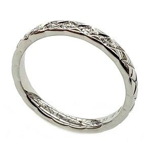 Chanel Coco Crush 5P Diamond Platinum Kyoku Oyama Ring Silver